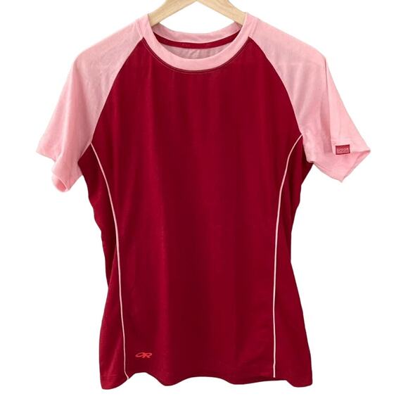 Outdoor Research Essence Duo Tee - Base Layer - Pink Red - Large - Picture 1 of 8